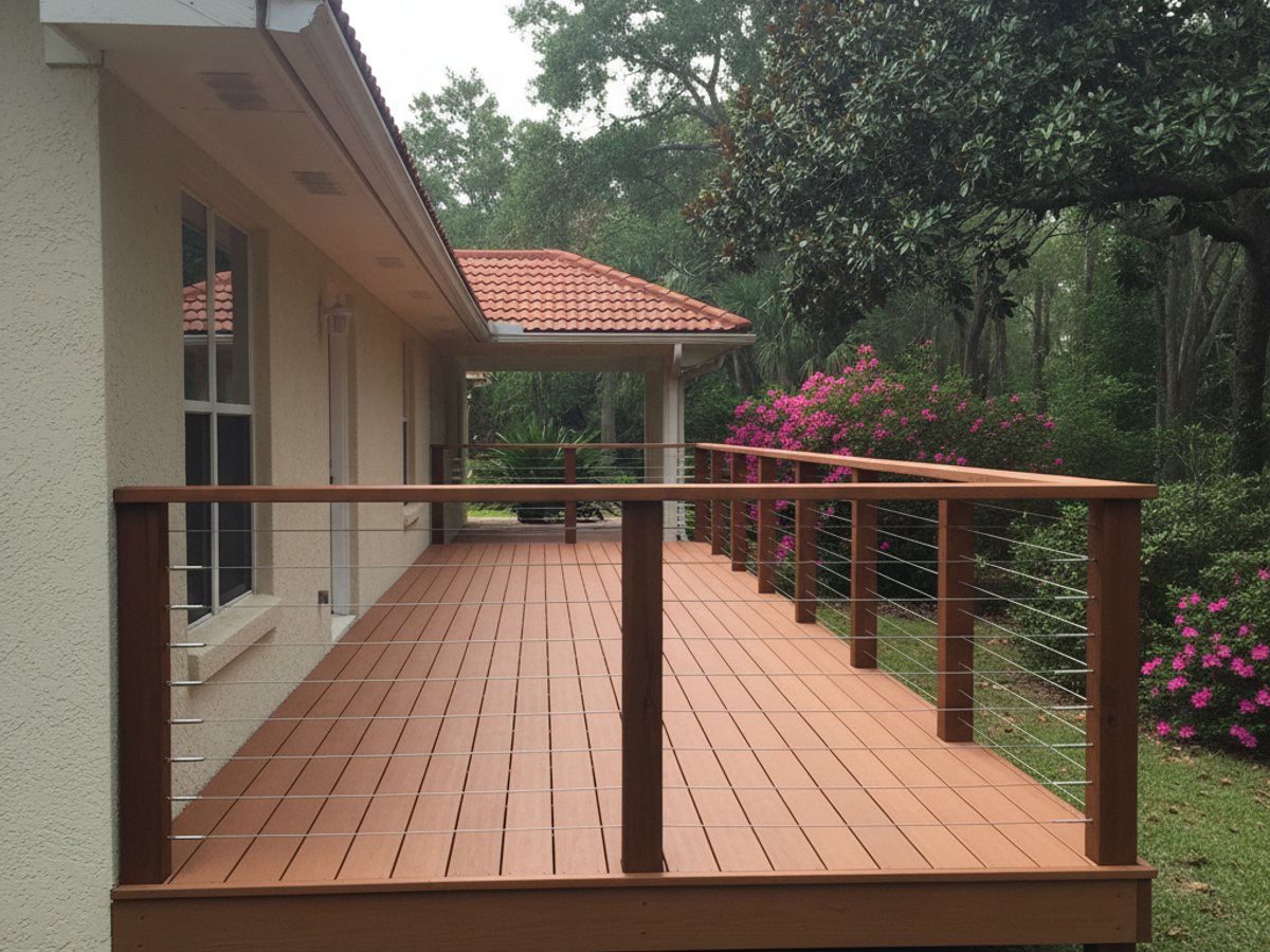 Composite Decking Installation completed by Paradise Deck Solutions in Ocean Springs, MS